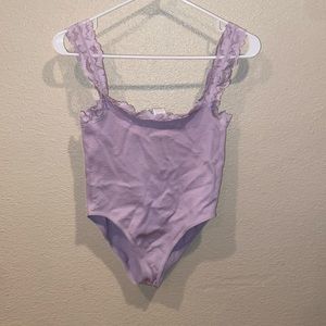 Lavender Forever 21 bodysuit